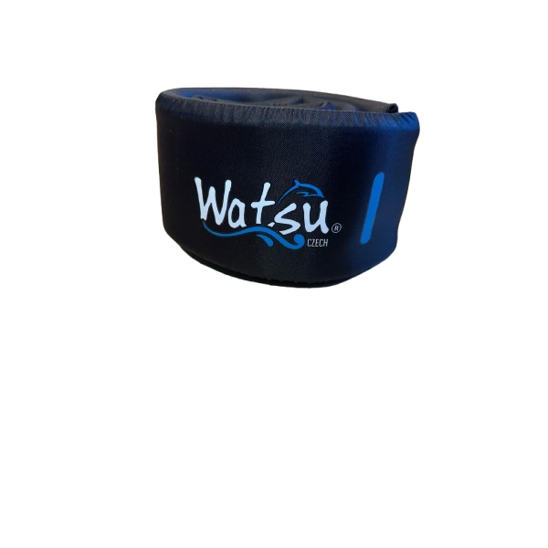 Černý Plovák L (modrý) - logo Watsu Czech